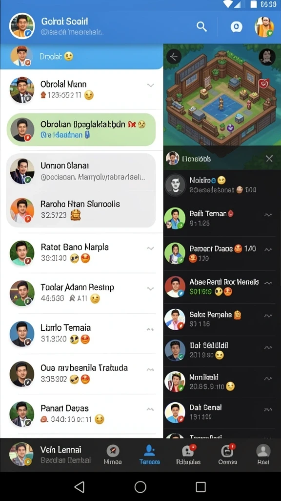 Karakter-karakter unik yang bisa dipilih untuk bermain.