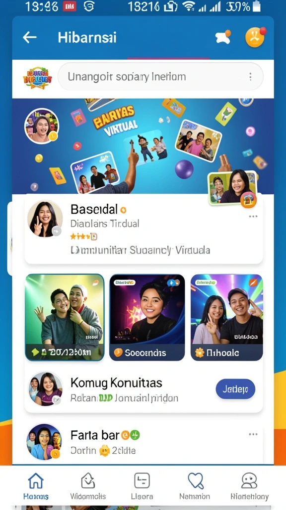 Tampilan awal game yang menarik dan intuitif.