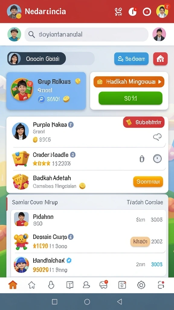 Lingkungan permainan yang beragam dan menawan.