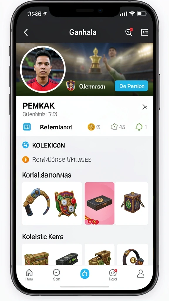 Tangkapan layar fitur interaksi sosial dalam HOKIRAJA.