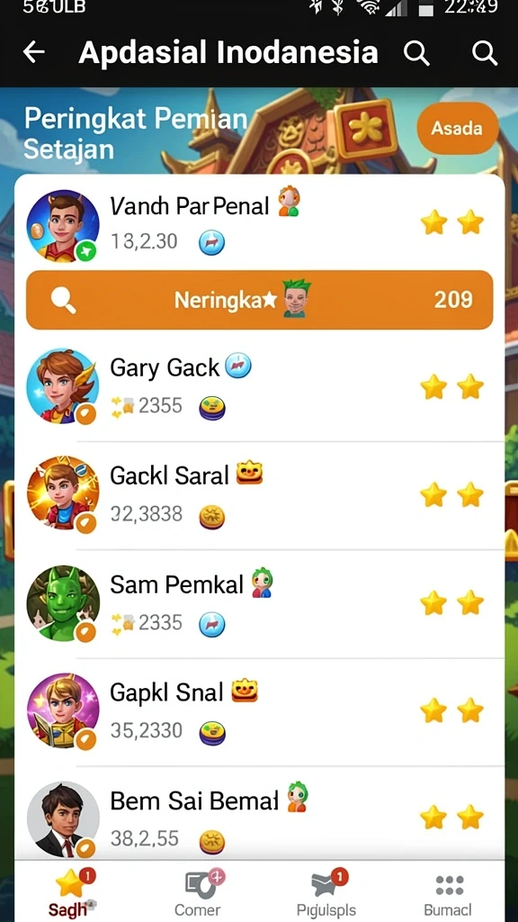 Screenshot menampilkan gameplay dari salah satu level menantang IDAGAME.