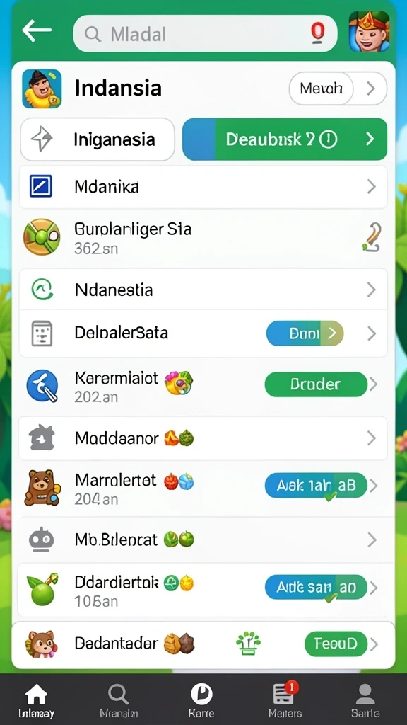 Berbagai karakter menarik untuk dipilih.