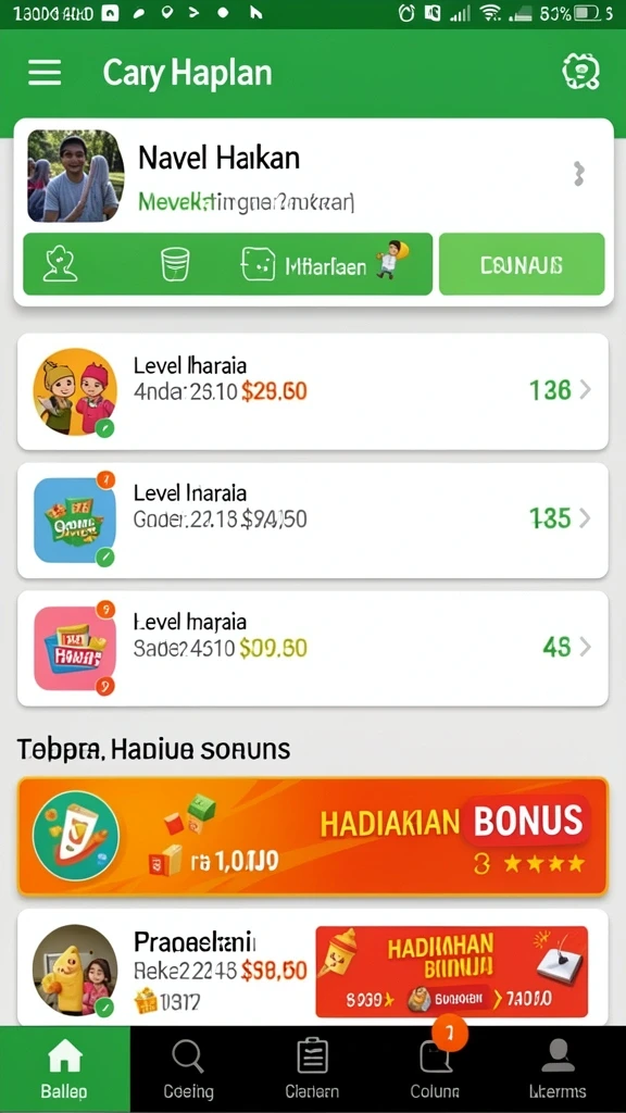 Tampilan antarmuka yang menarik dan intuitif.