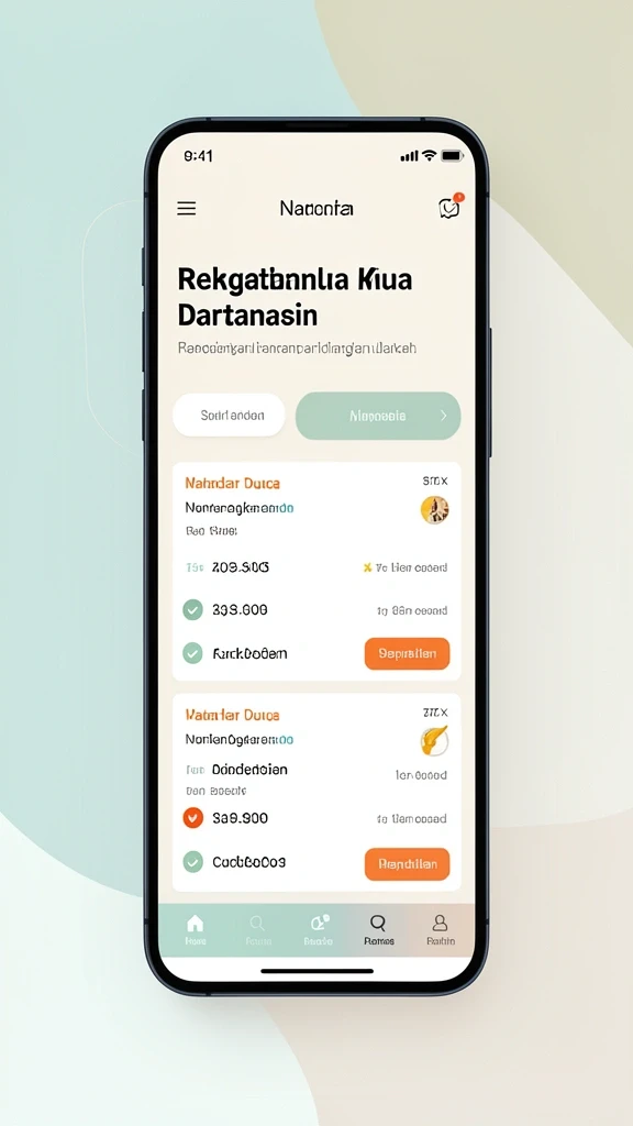 Menu pengaturan yang mudah digunakan.