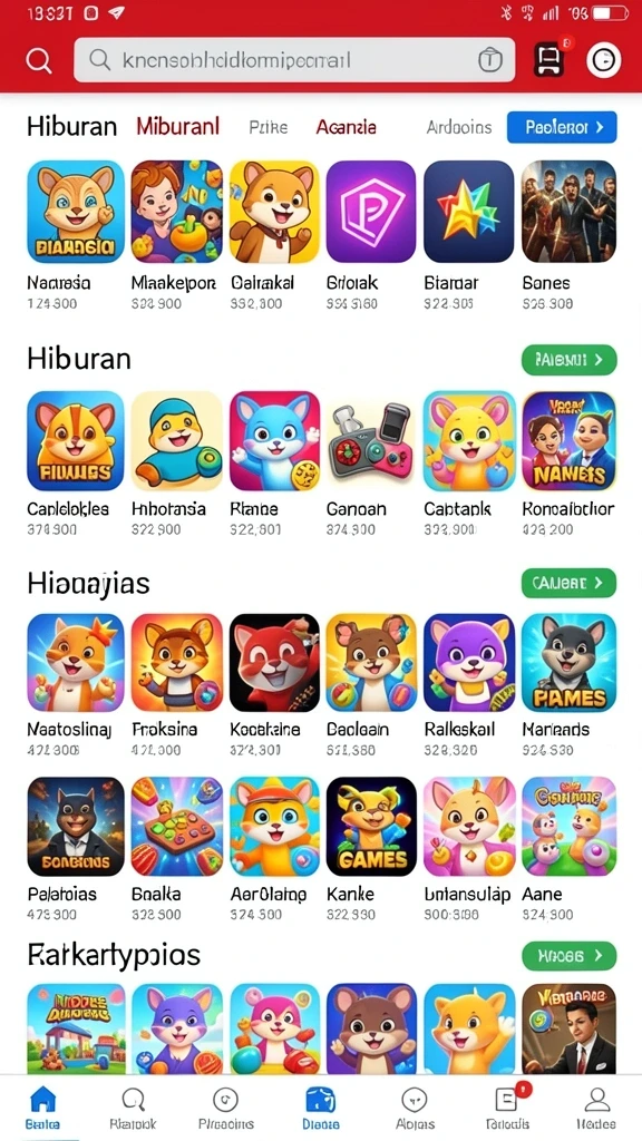 Tampilan utama aplikasi yang menarik dan informatif.