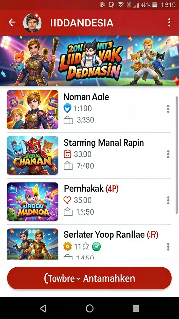 Tampilan antarmuka yang intuitif dan mudah dipahami.