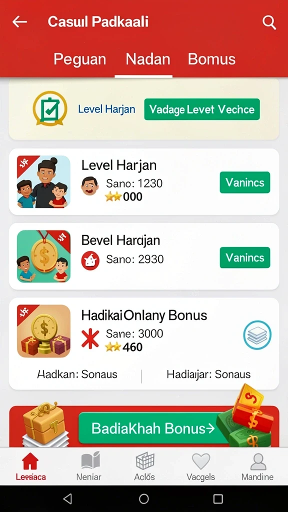 Pengalaman bermain yang mendebarkan dengan berbagai tantangan.