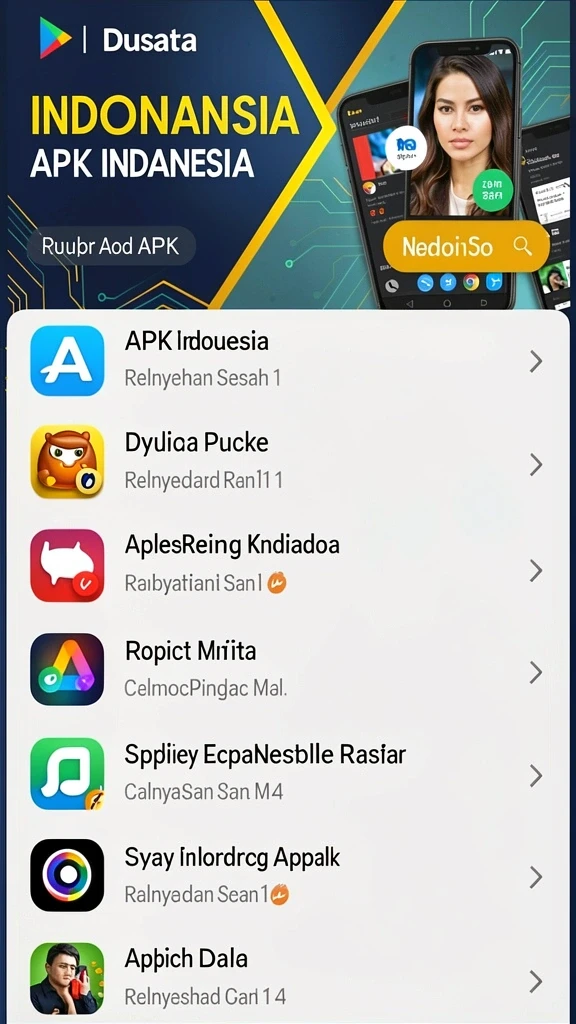 Tampilan menu utama yang menarik dan mudah dinavigasi.