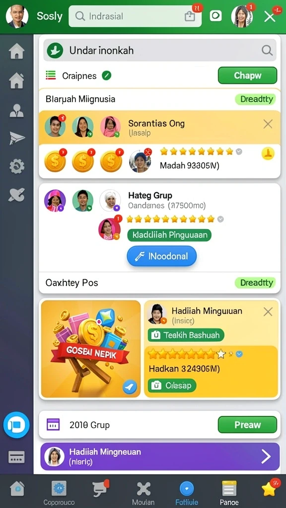 Pengaturan karakter yang mudah dan bervariasi.
