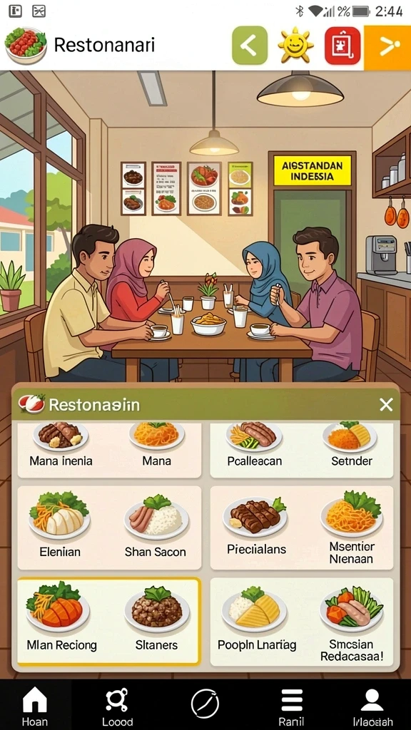 Tampilan antarmuka yang intuitif dan menarik.