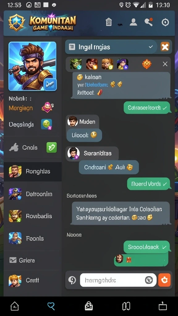 Berbagai mode permainan untuk dipilih.