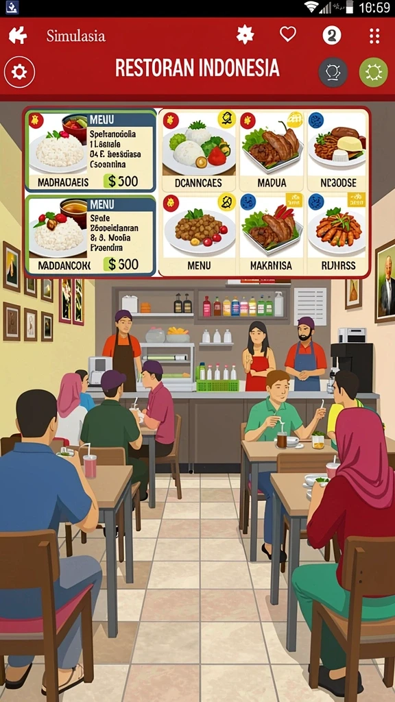 Karakter-karakter unik yang siap untuk dimainkan.