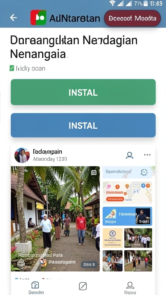 Tampilan antarmuka yang modern dan menarik.
