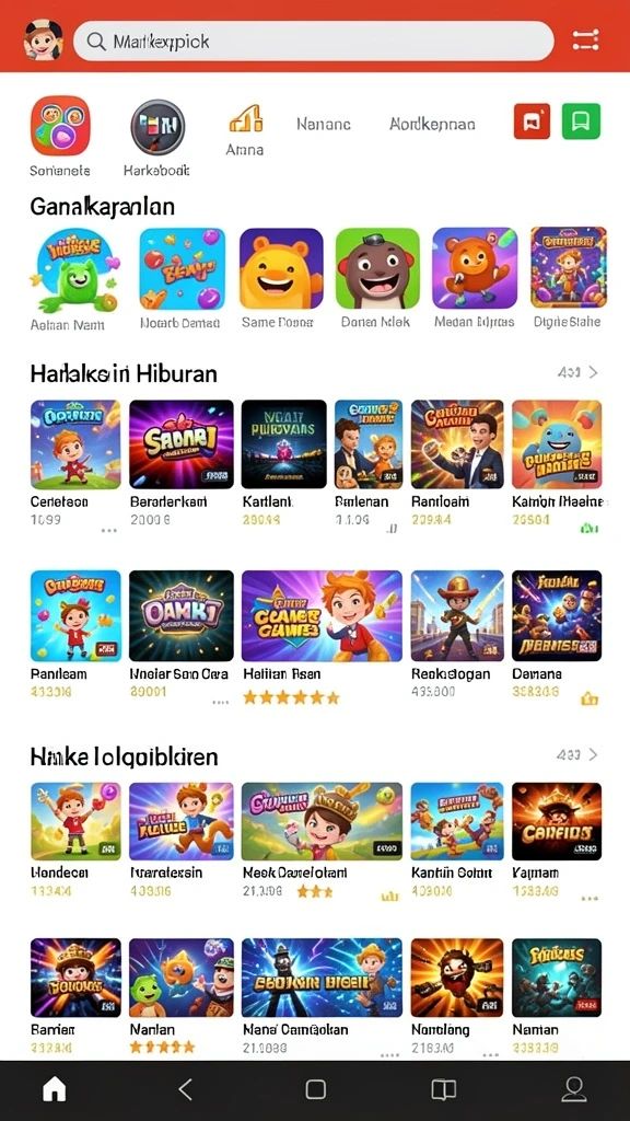 Tampilan awal yang menarik dan intuitif.